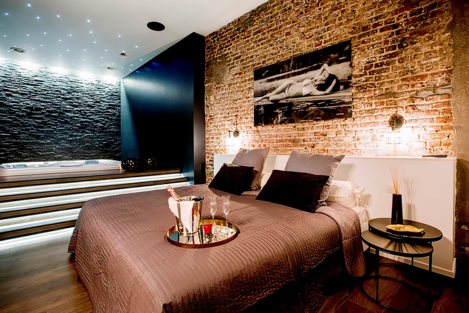 Chambre Jacuzzi Privatif Hôtel Esperance